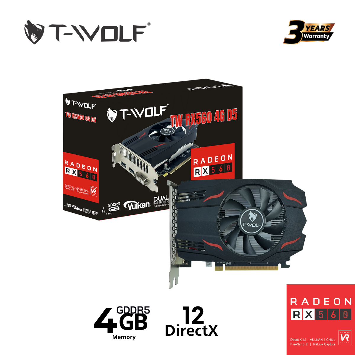 T-WOLF RX 560 4GB GDDR5