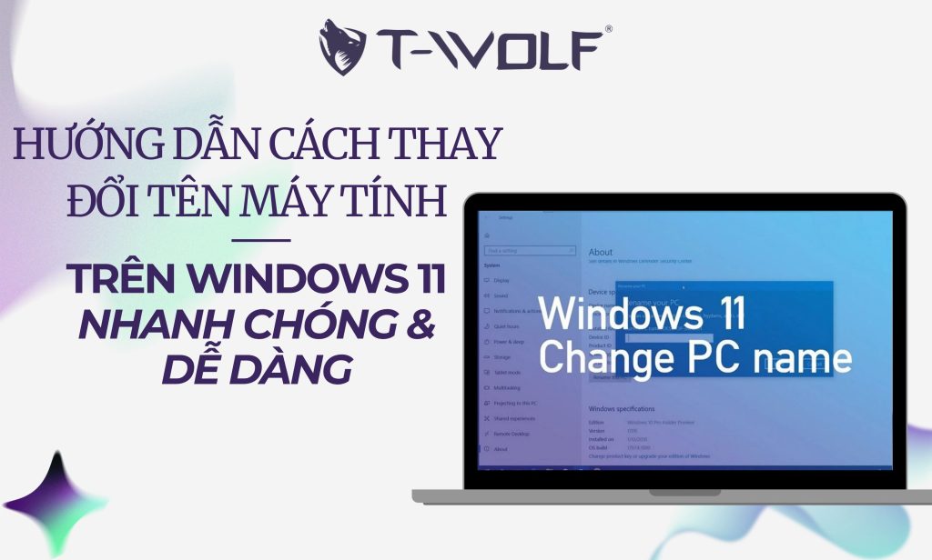 Cách thay đổi tên trên Windows 11